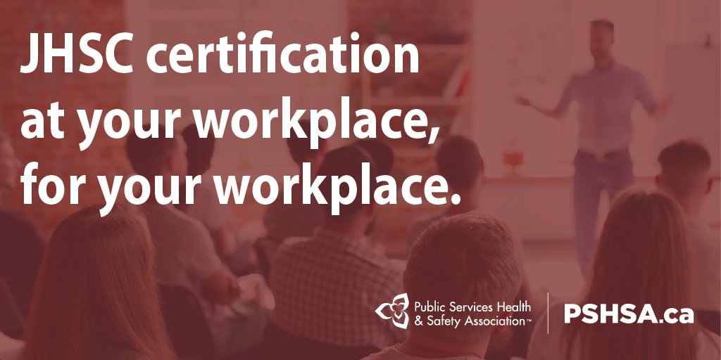 PSHSA is here to provide Joint #HealthAndSafety Committee (JHSC) Certification with flexibility on where and when you schedule training. Learn about how our team can help your workers achieve their #JHSC Certification: ow.ly/HfyN50Q9CFw #WorkplaceSafety #WorkerSafety