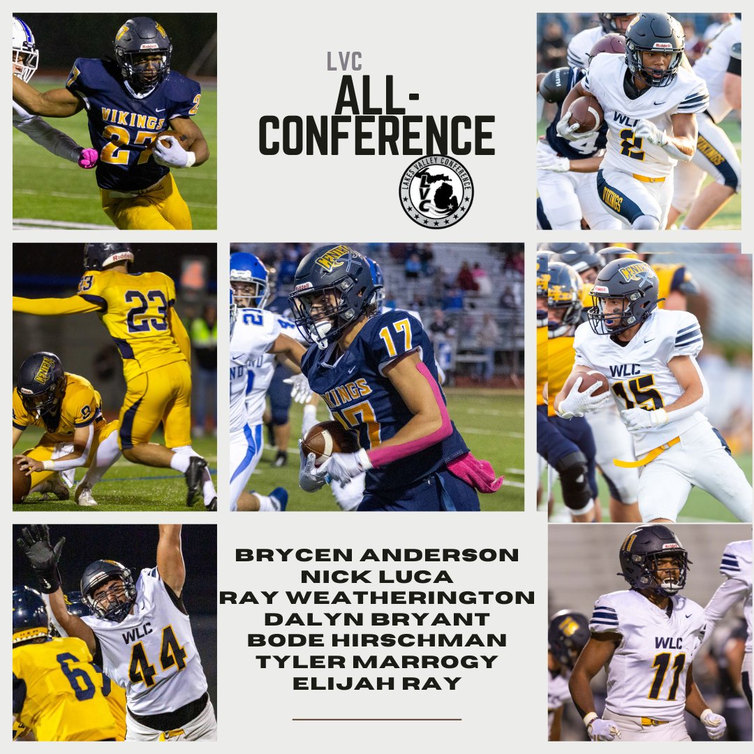 Walled Lake Central Football (@wlcfb_) on Twitter photo Congratulations to our players named <a href="/LakesVC/">Lakes Valley Conf.</a> All-Conference! Well-deserved, seniors. <a href="/BrycenAnderso11/">brycen anderson</a> <a href="/ElijahRay1402/">Elijah Ray</a> <a href="/nicklucaa/">nick</a> <a href="/rayweath17/">Raymond Weatherington</a> <a href="/BodeHirschman/">Bode Hirschman</a> <a href="/marrogy_tyler/">Tyler Marrogy</a> <a href="/DalynBryant1/">Dalyn Bryant</a> Congratulations to our players named <a href="/LakesVC/">Lakes Valley Conf.</a> All-Conference! Well-deserved, seniors. <a href="/BrycenAnderso11/">brycen anderson</a> <a href="/ElijahRay1402/">Elijah Ray</a> <a href="/nicklucaa/">nick</a> <a href="/rayweath17/">Raymond Weatherington</a> <a href="/BodeHirschman/">Bode Hirschman</a> <a href="/marrogy_tyler/">Tyler Marrogy</a> <a href="/DalynBryant1/">Dalyn Bryant</a>