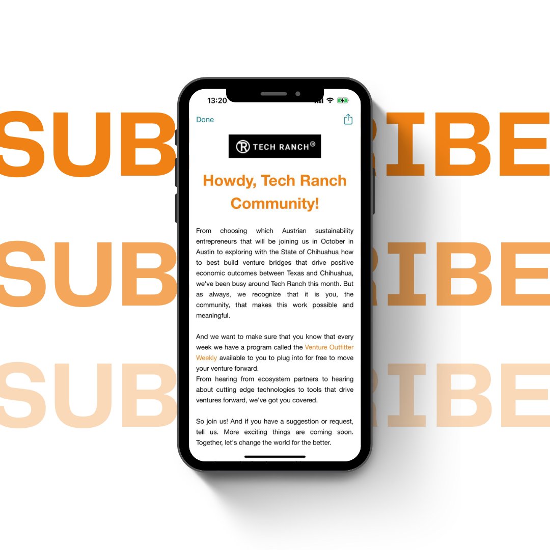 Want to be in the know about the latest trends, insights, and exciting updates in the world of entrepreneurship and Tech Ranch? Don't miss out; subscribe to our newsletter here: techranchaustin.com/contactus/