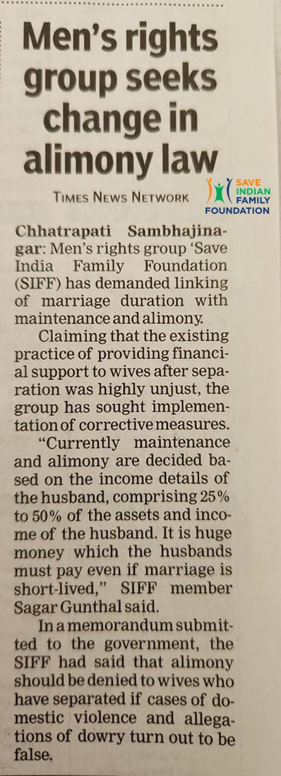 Hello Indians,

SIFF has celebrated International Mens Day and it is  also covered by @TOIIndiaNews @lokmat 

#MoreSalaryMoreAlimony 
#HalfPropertyAlimony 
#InternationalMensDay 
#Dunki