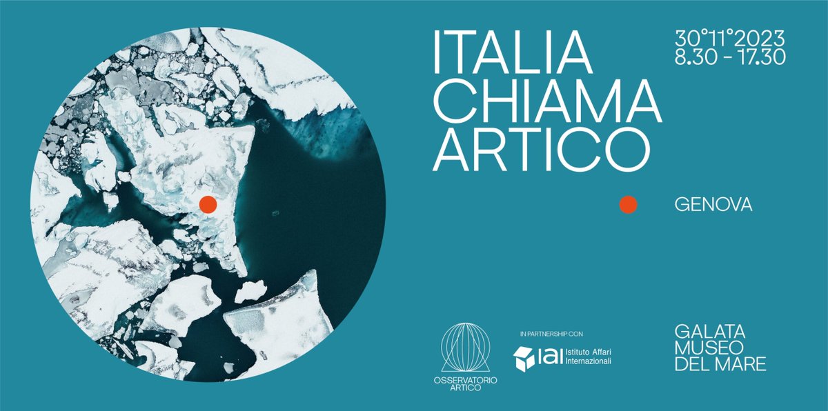 OArtico's tweet photo. Il 30 Novembre al Galata Museo del Mare di #Genova l’evento nazionale che mette in connessione l’Italia con il mondo artico e sub-polare, tra geopolitica, economia e ambiente 🇮🇹❄️

⇢ https://t.co/TBm4BXiOcv https://t.co/nOxyYWwdSS