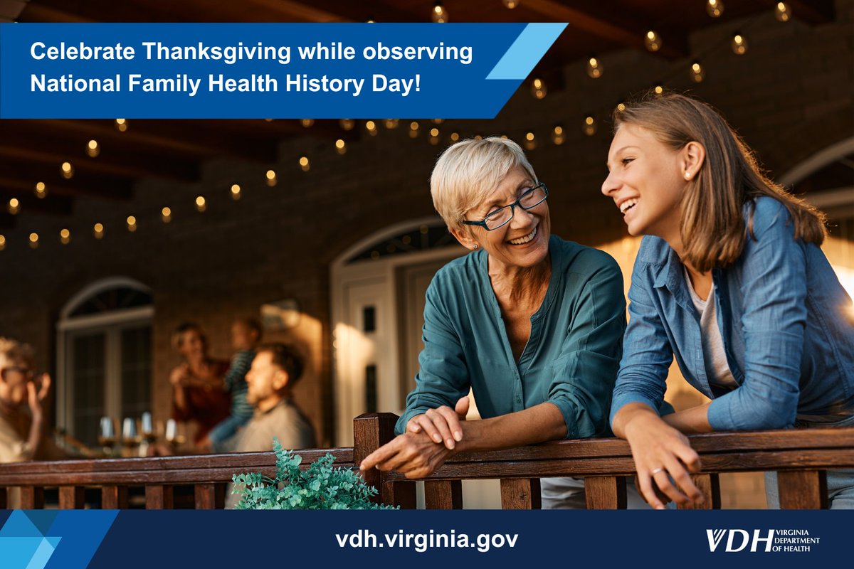 Make #Thanksgiving table-talk something to chew on. Did you know that tomorrow is also #NationalFamilyHealthHistoryDay? Knowing your family's health history is important when it comes to managing your health and medical care. Read more: ow.ly/zXHZ50Qa6AR