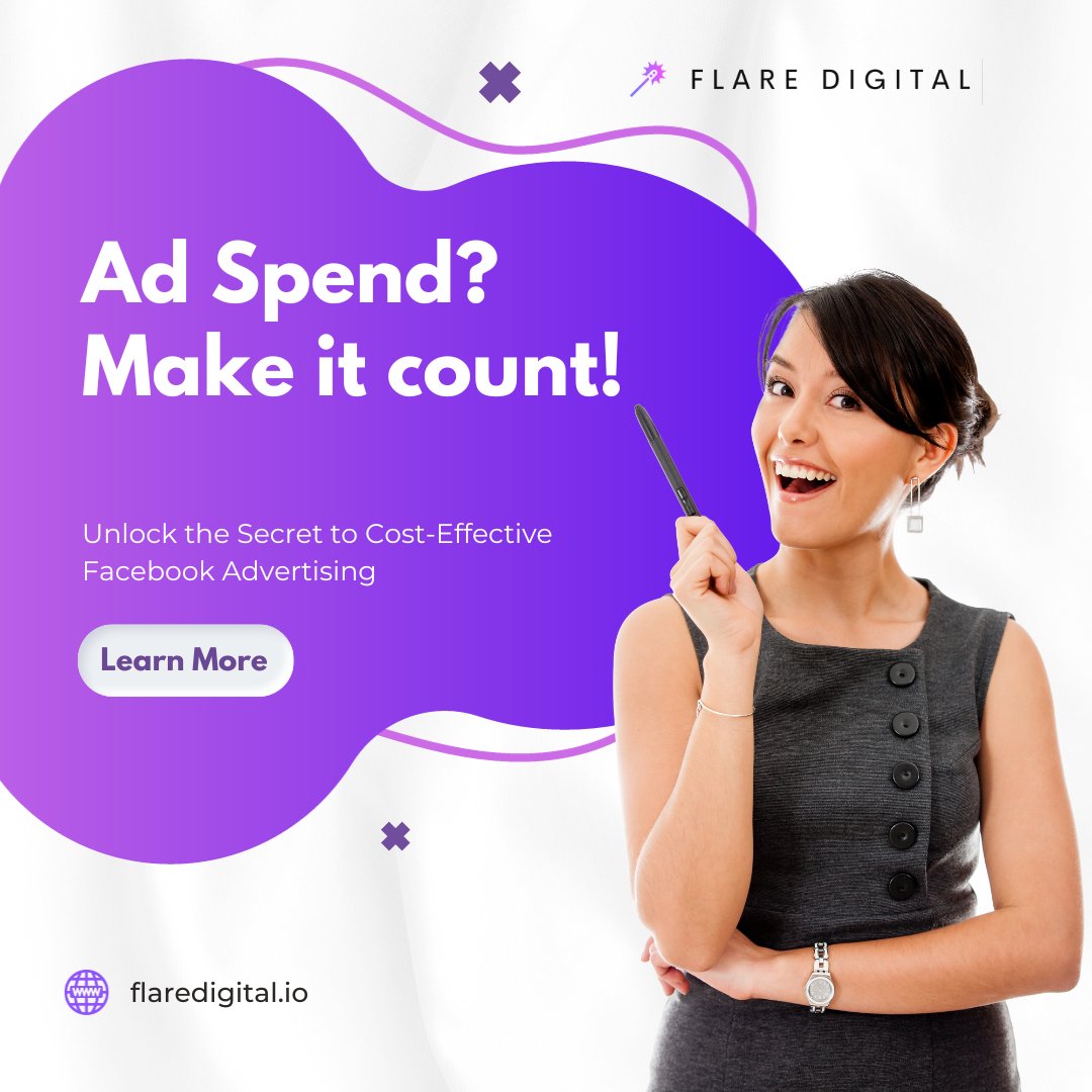 tryflaredigital's tweet photo. Maximize your Facebook ad ROI! 💸 Spend smartly &amp; target effectively for cost-effective results. 🎯 Use clear objectives, precise targeting &amp; engaging content. Test, analyze &amp; optimize bids for ROI success. Ready to boost returns? We're here to guide! 🚀 #FacebookAds #MaximizeROI https://t.co/hCm0E0FAc8