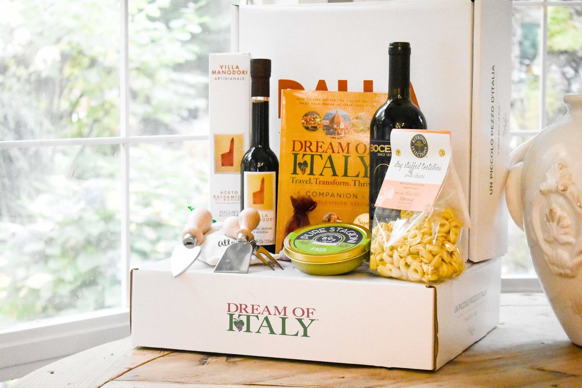 Season 3 of Dream of Italy is coming to PBS stations this winter. Eat, drink and watch with our Season 3 Box! Save 15% with code: DREAMOFITALY15 #blackfriday #holidaygifts #italiangifts dallafonte.com/dalla-fonte-dr….