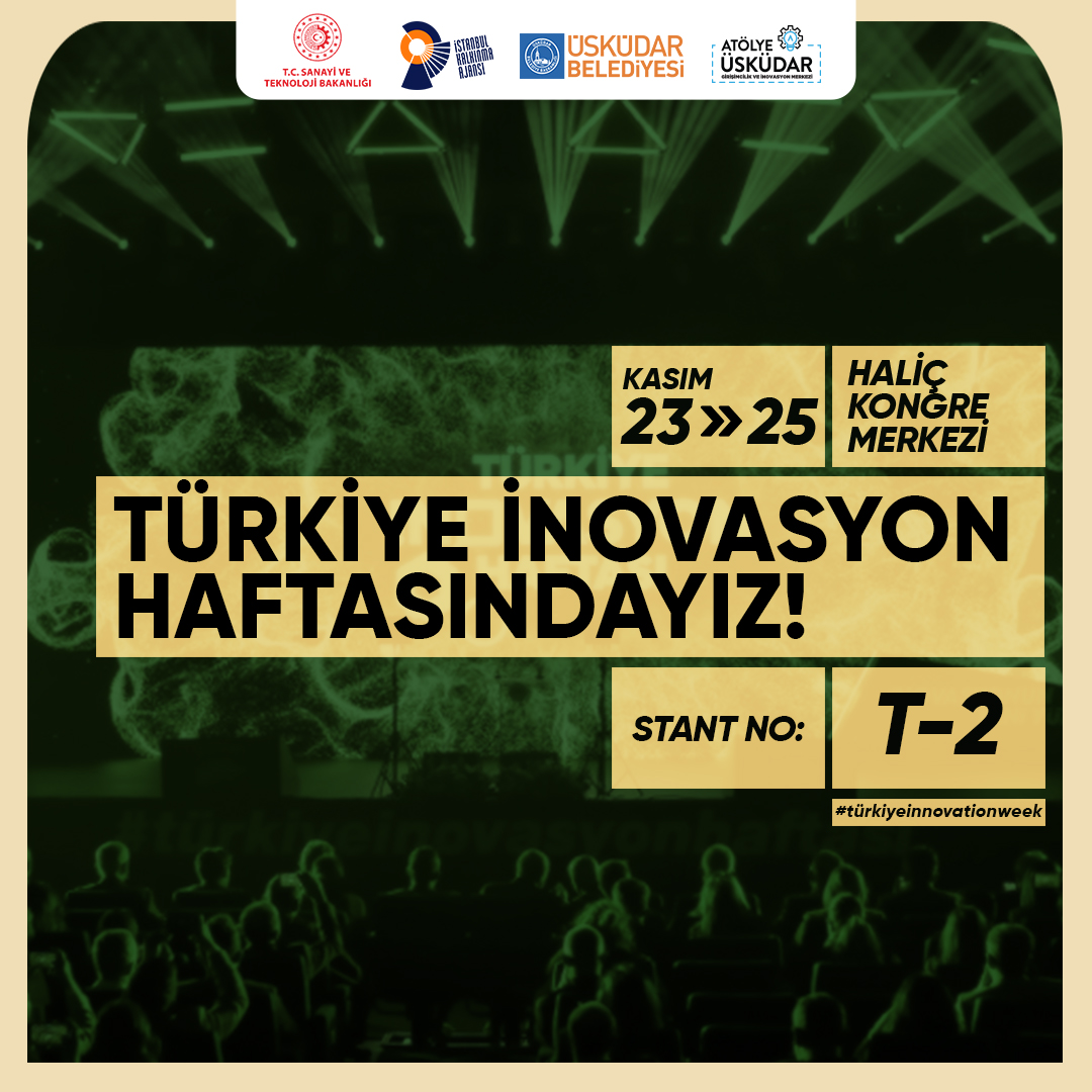 Türkiye İnovasyon Haftası'nda Biz de Varız! 23-24-25 Kasım tarihlerinde Haliç Kongre Merkezi'nde gerçekleşecek Türkiye İnovasyon Haftası'nda Atölye Üsküdar olarak biz de yerimizi alıyoruz! Detaylı bilgi; turkiyeinnovationweek.com @hilmiturkmen34 @VYTaylan