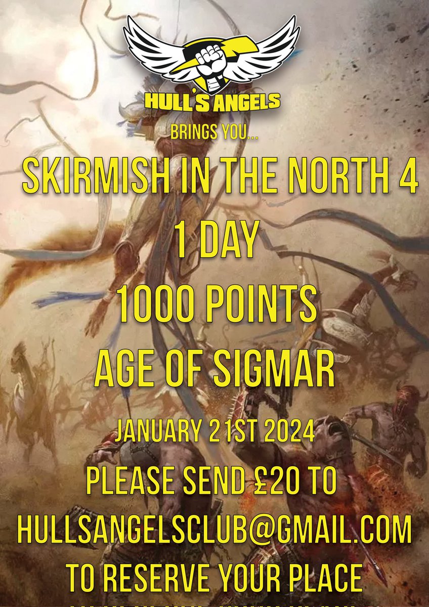 gaf_mark's tweet image. My 1k event series at Hulls Angels is back in January everyone, rejoice!