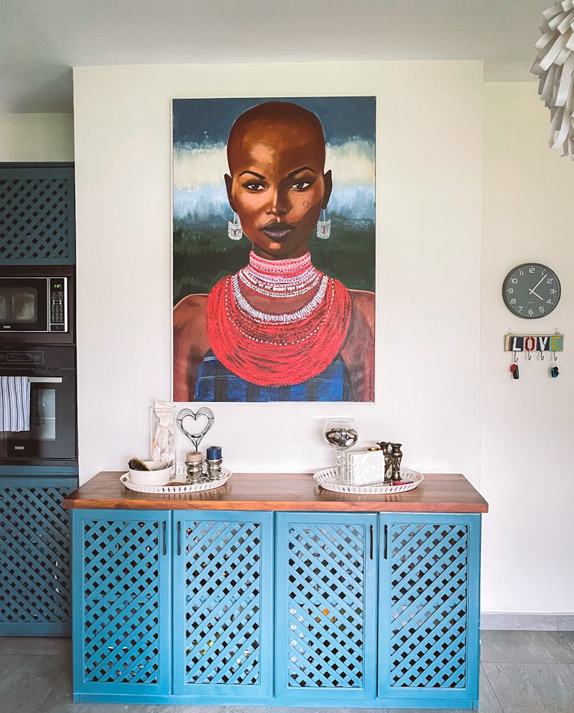 nias_nyalada's tweet photo. My piece titled ‘Sidai Naishoo’ from ‘Ebony Essence Unveiled’ series just found a new home… https://t.co/HKzjzrfPL8