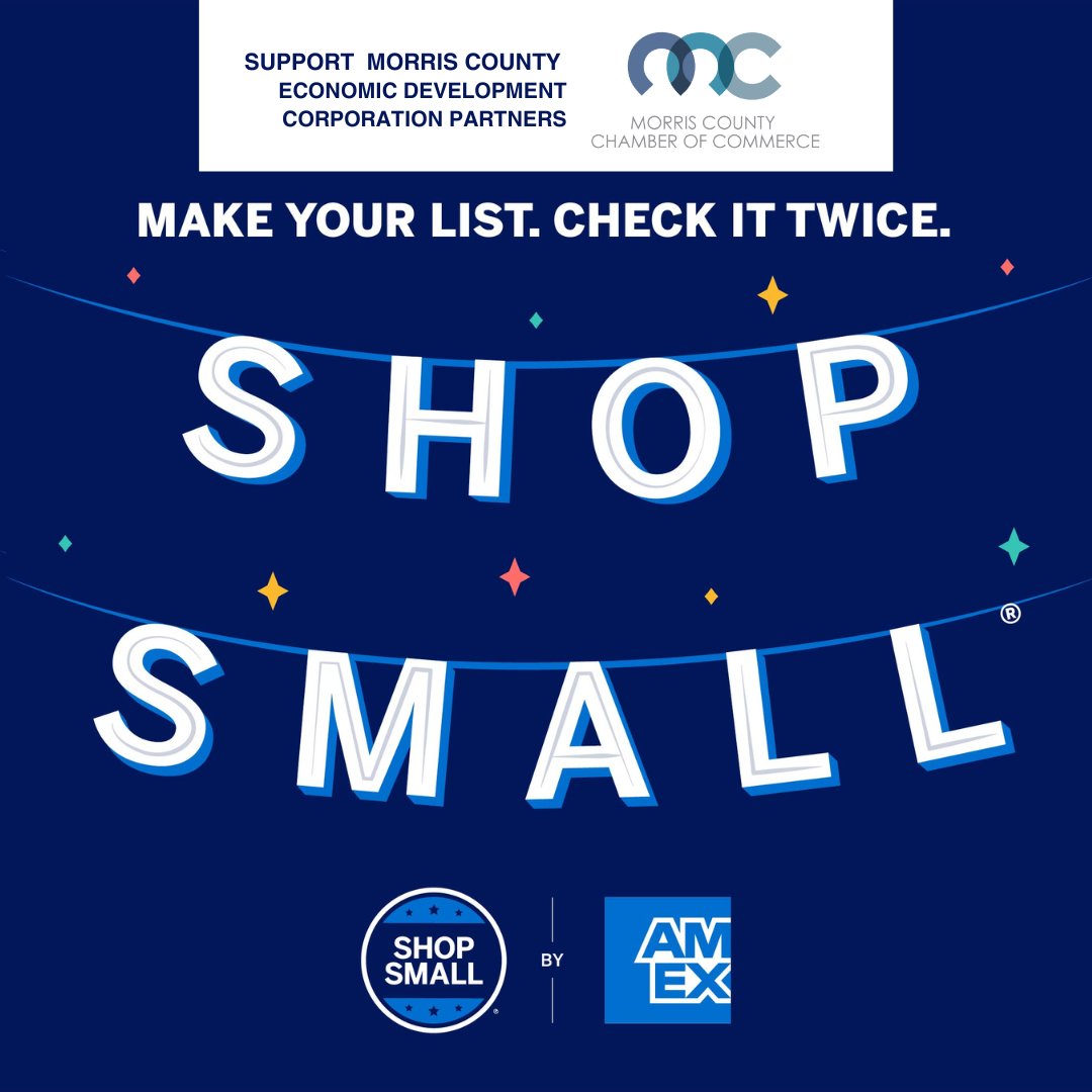 This Small Business Saturday, and throughout the festive season, let's come together to support our incredible local businesses in Morris County! web.morrischamber.org/search 🎁💙 #smallbusinesssaturday #morriscounty #nj