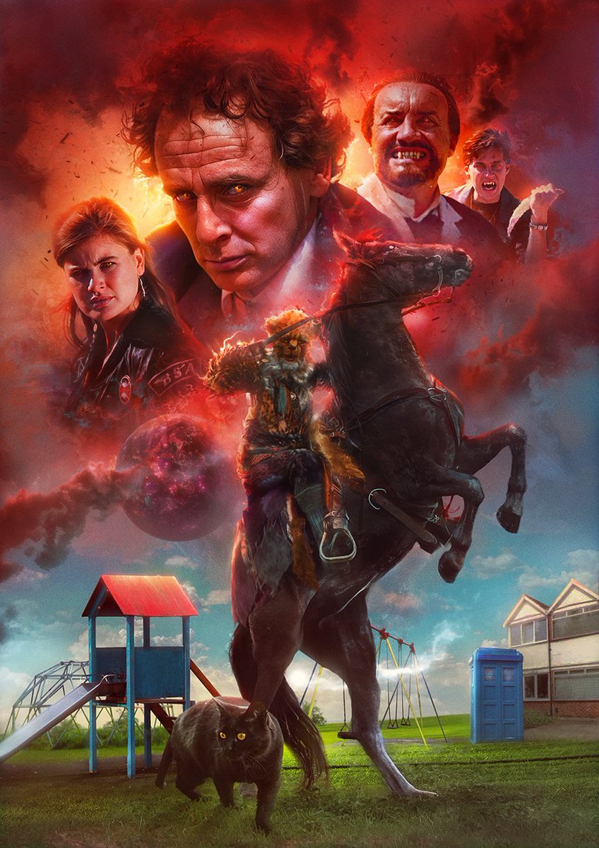 tomwebsta's tweet image. Celebrated #DoctorWho month by making this up for one of my favourites! Happy 60th! 🐯 🐈‍⬛ #DoctorWho60