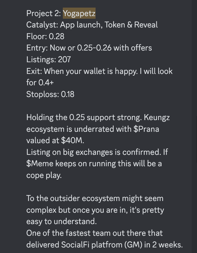 MetaGandhi_'s tweet photo. Looking for projects that have a catalyst in coming months is the best risk/reward play. Covered @Yogapetz with conviction when they were 50% down from the mint price.  

Still holding on my Petz. I see them 1E as we inch closer to $Prana

Giving some $Prana points which can be worth 30$ to 150$. You know the drill.