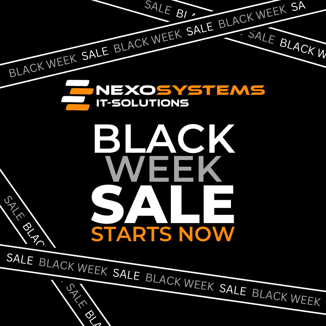 NexoSystemsDE's tweet photo. 🖤✨ BLACKWEEK

Verpasse nicht unseren Hammer Black Week Sale! 🚀  Aber beeil dich, die Angebote sind limitiert. Jetzt zuschlagen und dein Erlebnis mit NexoSystems upgraden! 🛍️ 

✘ https://t.co/z3srVMEn80

#BlackWeek #BlackWeekSale #nexosystems https://t.co/WeYawxsizx