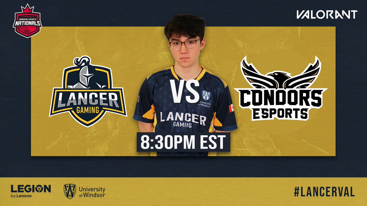 #LancerVAL Day 2 Canadian Nationals ⚔️

🆚<a href="/condorsesports/">Condors Esports</a> 

Winner advances to playoffs🔥

🔴Watch live at: 
twitch.tv/lancergamingca

 🤺 #LanceOnThem | #LancerGaming 🤺
