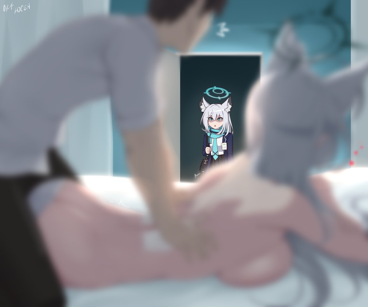 圖 被白子抓O在床的狼師和黑子