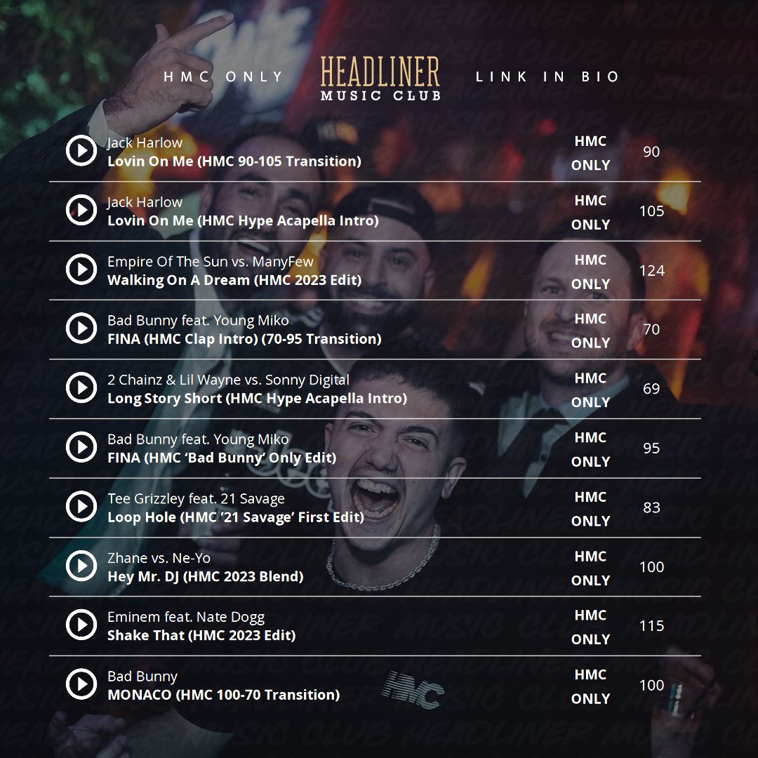 Headliner Music Club tweet media