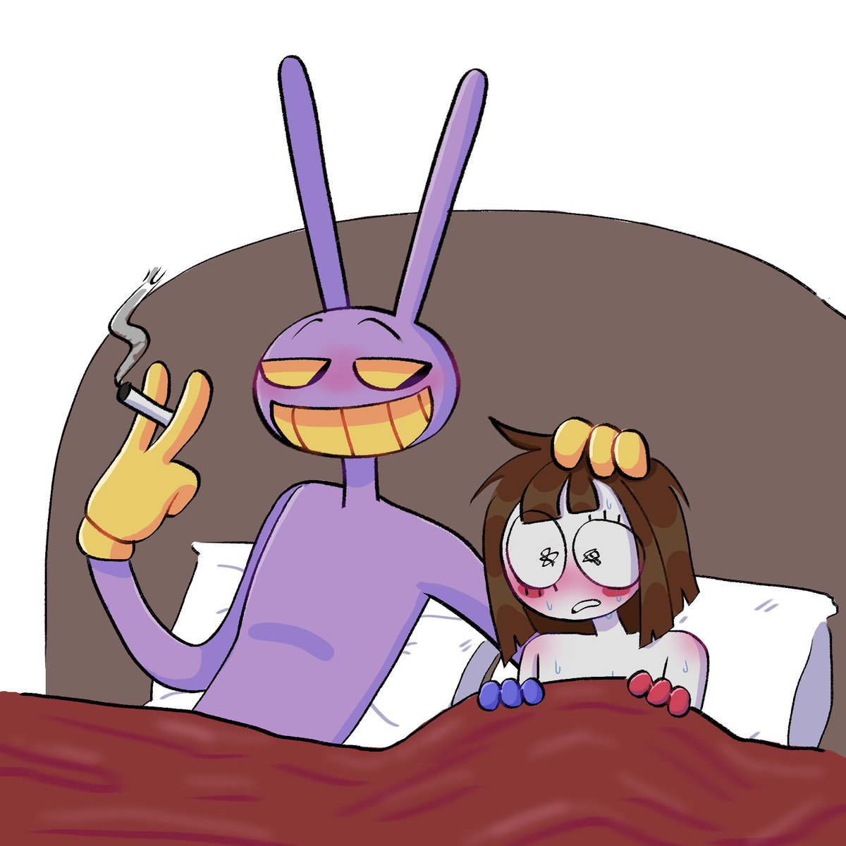vuevit0's tweet photo. Wasn't this supposed to be an all-ages show?
(Or maybe there's a glich in the circus)
#funnybunny #JaxxPomni https://t.co/RSFspAerxp