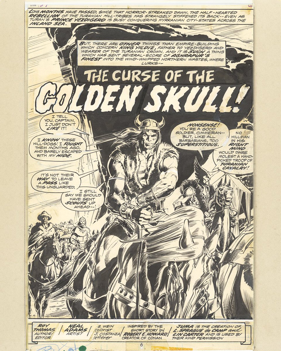 PUG_Worldwide's tweet photo. Conan update #3! 🗡️

Neal Adams did not draw many Conan stories, but the ones he did, rank among the finest renditions ever. 🙌

https://t.co/mmwDa6mY8g https://t.co/JFGiqGdc1X