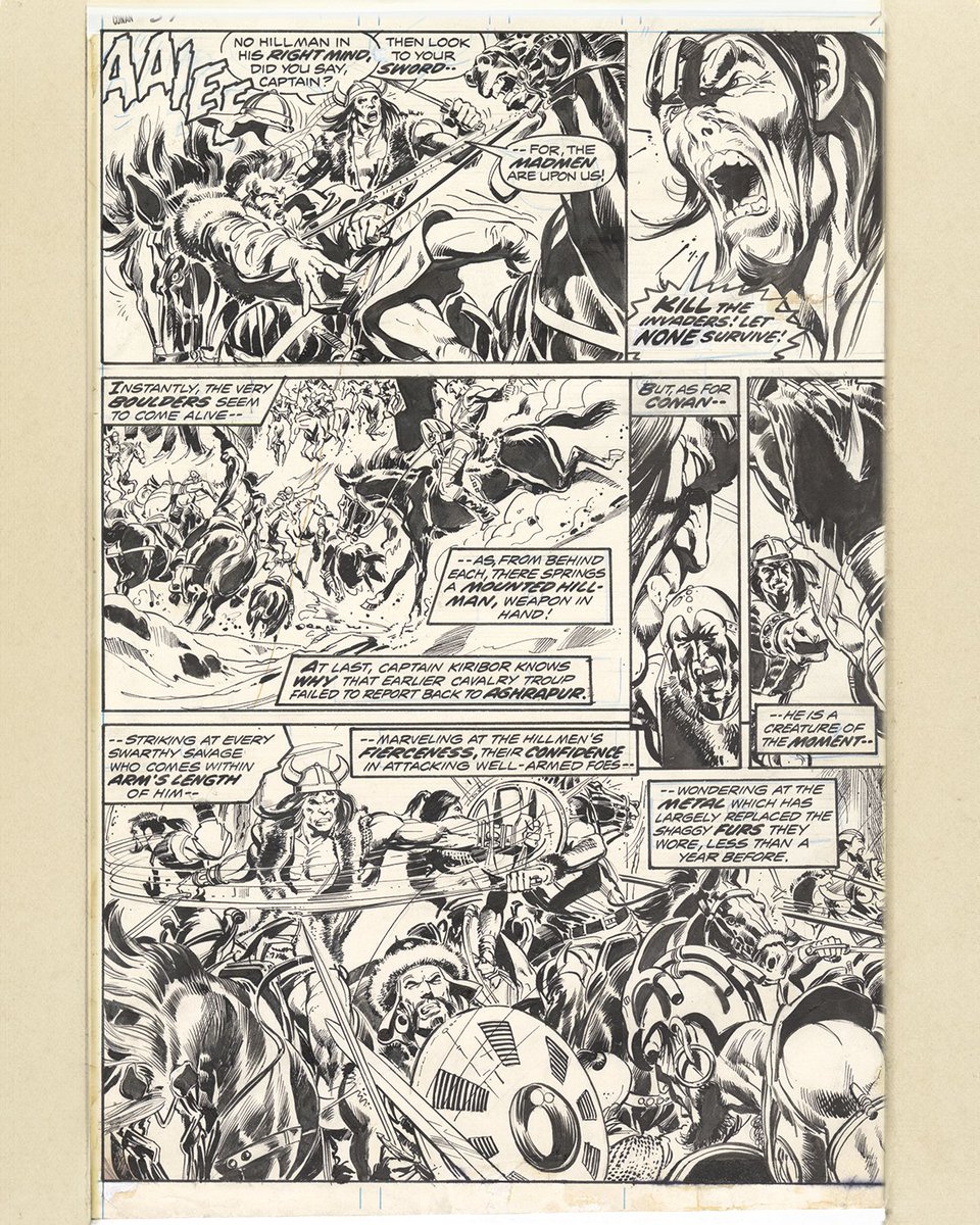 PUG_Worldwide's tweet photo. Conan update #3! 🗡️

Neal Adams did not draw many Conan stories, but the ones he did, rank among the finest renditions ever. 🙌

https://t.co/mmwDa6mY8g https://t.co/JFGiqGdc1X