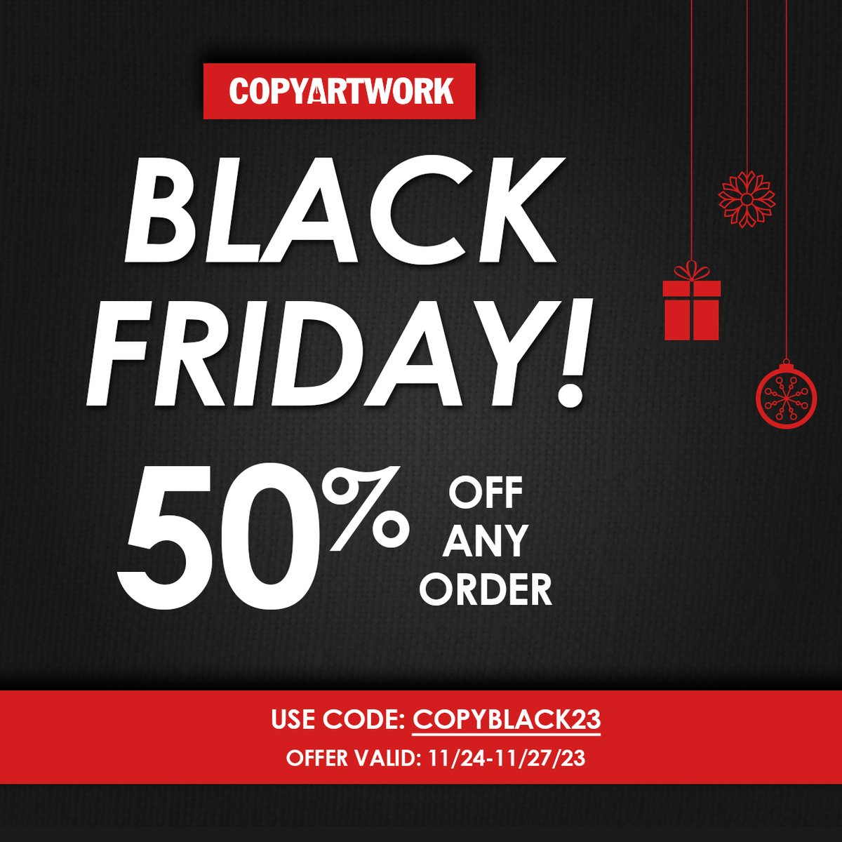 copyartwork's tweet photo. Hope everyone had a great Thanksgiving!
This is a one time deal to get half off one order, expires EOD Monday

Promo code
copyblack23

.
.
.
go now: https://t.co/8Iu13o3nTU

#blackfridaysale #cybermonday #vector #artwork #embroiderydigitizing #colorseparations #embroiderymachine https://t.co/HCryuVmI5z