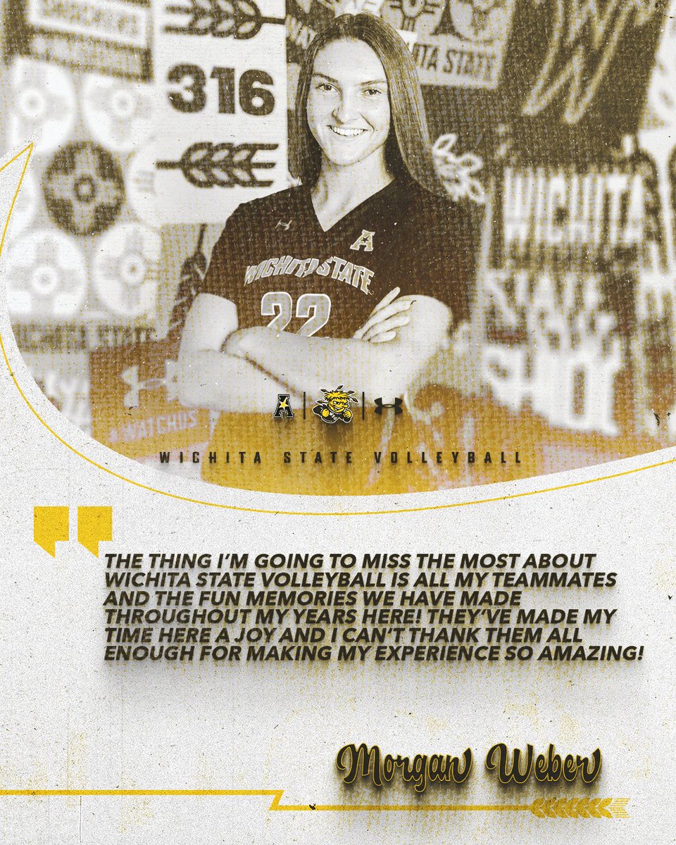 GoShockersVB's tweet photo. 💛 Senior Spotlight 🖤

#𝟮𝟮 𝗠𝗼𝗿𝗴𝗮𝗻 𝗪𝗲𝗯𝗲𝗿 https://t.co/mnHWkimuYo