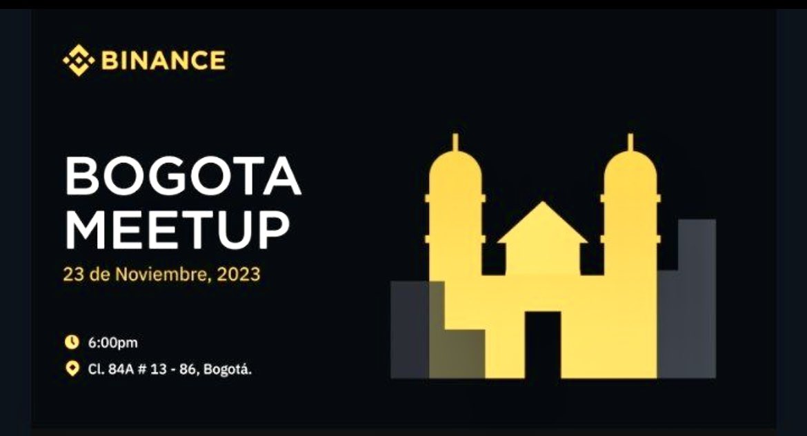 #BinanceMeetupBogota 
Allá nos vemos!