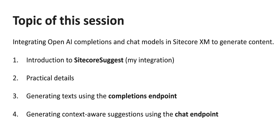 nkdramkumar's tweet image. 🔥 Get ready for our final session with @kjeldby! 🎙️ He&apos;s about to unveil the hottest topic—Generative AI in Sitecore XM Cloud. 🔮 Don&apos;t miss the magic! ✨🚀 #GenerativeAI #SitecoreXM #SUGFR #SUGFRANCE

youtube.com/watch?v=IuZ7-T…