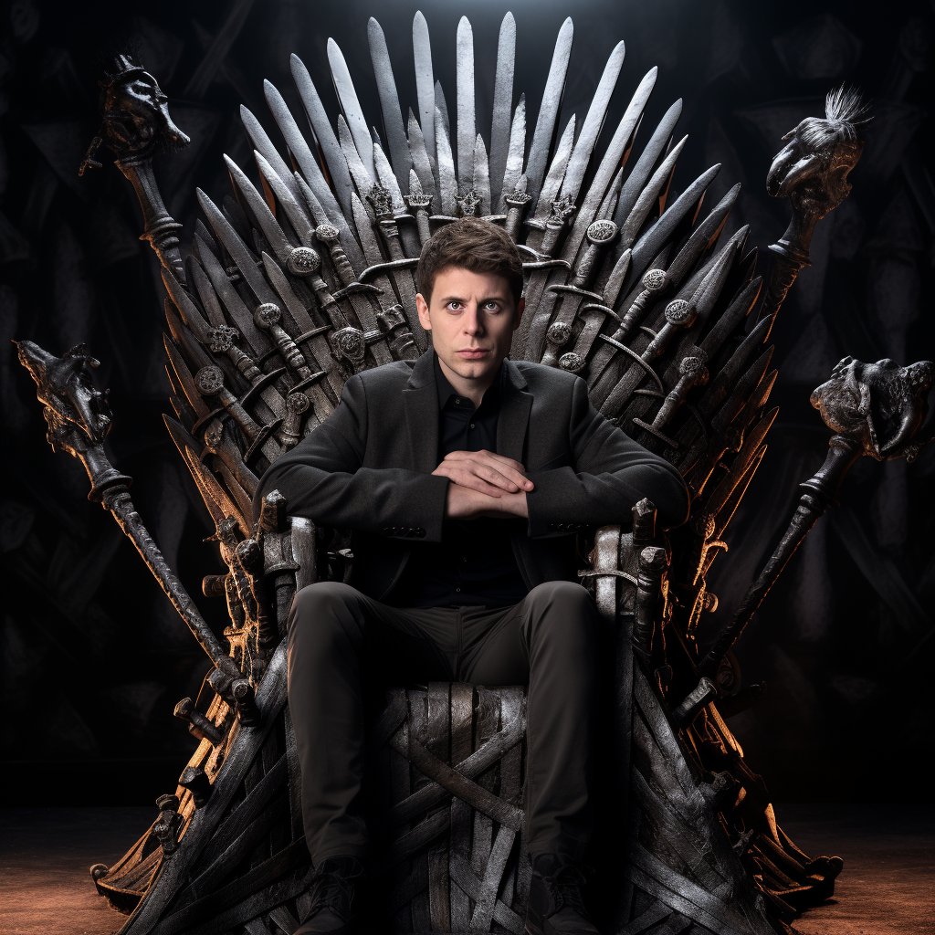 Keeping up with the OpenAI/Sam Altman news is starting to read like a Game of Thrones novel.

#gameofthrones #openai #samaltman #ironthrone #microsoft #ceo #wakethedragon