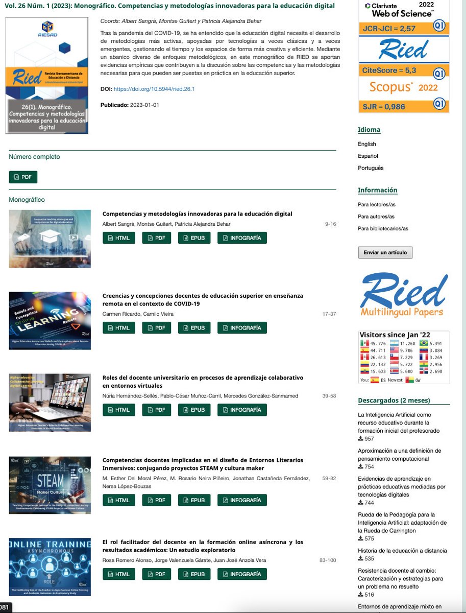 Competencias y metodologías innovadoras para la educación digital revistas.uned.es/index.php/ried…