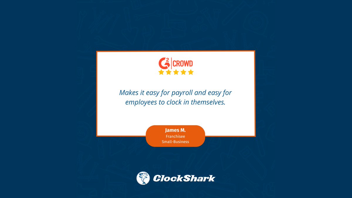 🌟 James M.'s review is in! 'Makes it easy for payroll and easy for employees to clock in themselves.' At ClockShark, we're all about simplicity and accuracy. 🕒✅ #ClockSharkReviews #TimeTracking #EfficiencyFirst