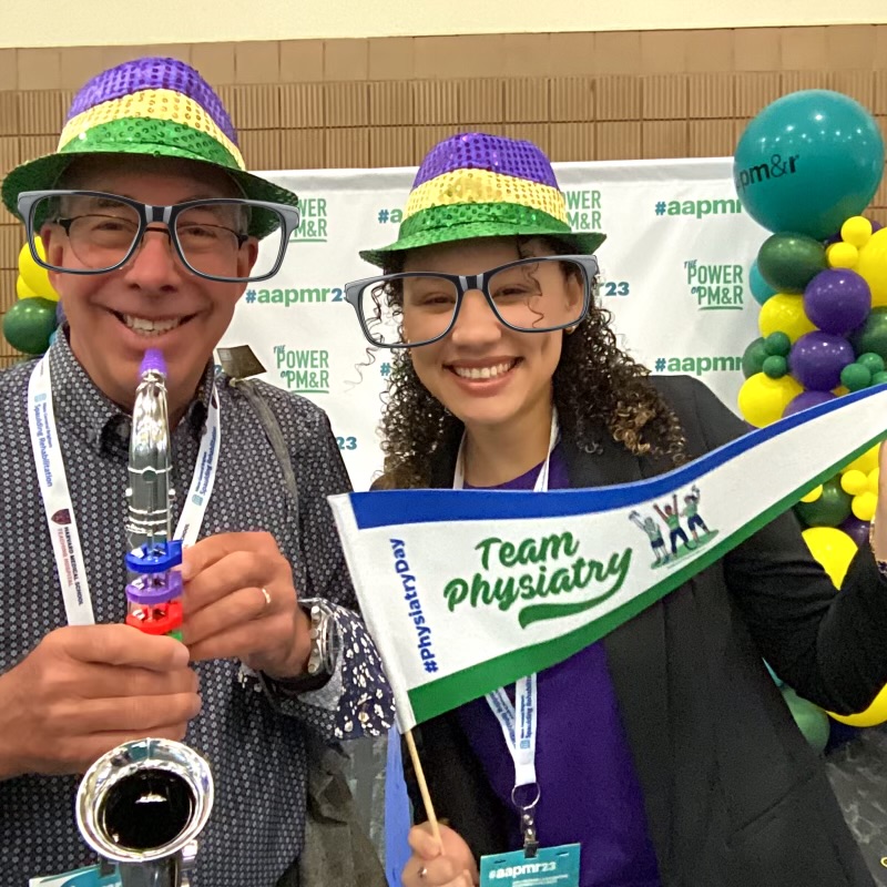 FIUMedicine's tweet image. Our M3s and M4s and their faculty mentor, Dr. Ronald Tolchin, had a grand time at the @AAPMR Annual Assembly in New Orleans!
#futuredocs