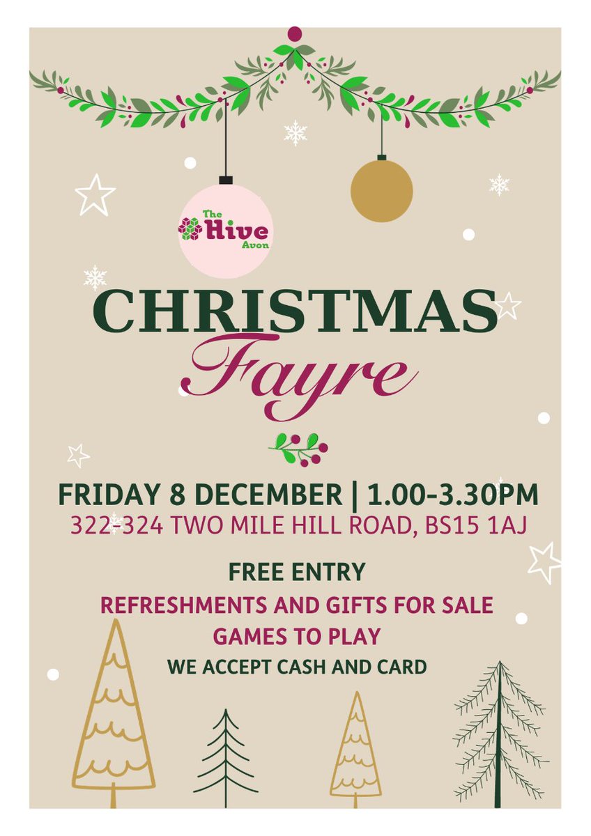 We hope we'll see you at our Christmas Fayre, coming soon!