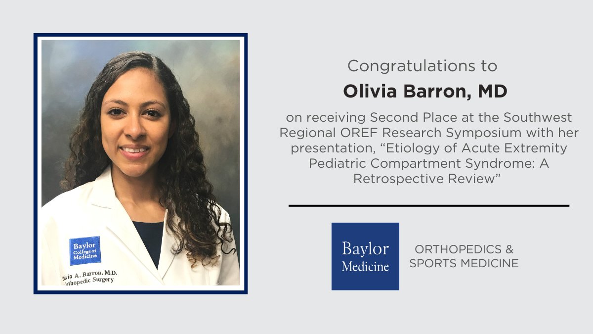 Baylor Medicine Orthopedics & Sports Medicine tweet media