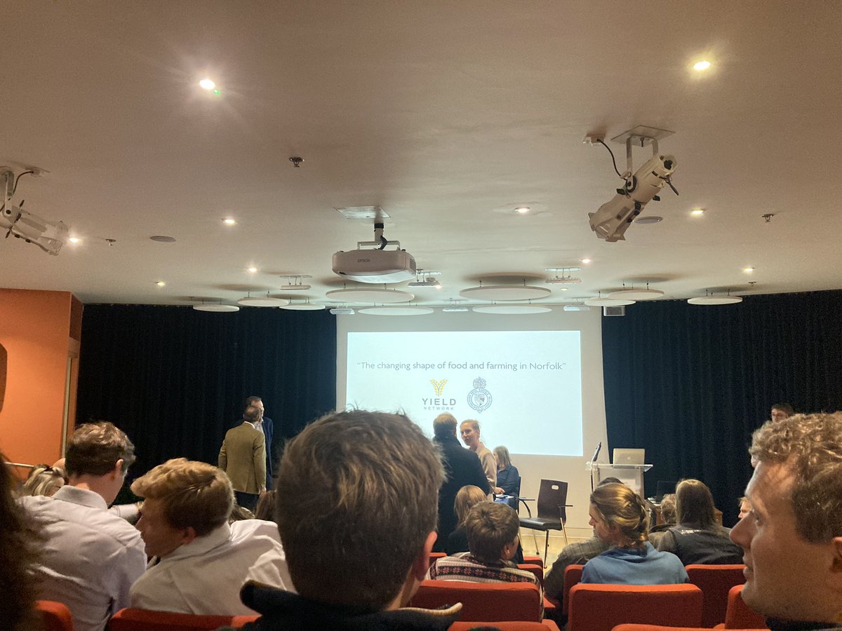 Tonight’s event, attending the future food and farming discussion from <a href="/RNAAuk/">Royal Norfolk Agricultural Association</a> and <a href="/YIELDnorfolk/">YIELDnorfolk</a> 🎙️🚜
