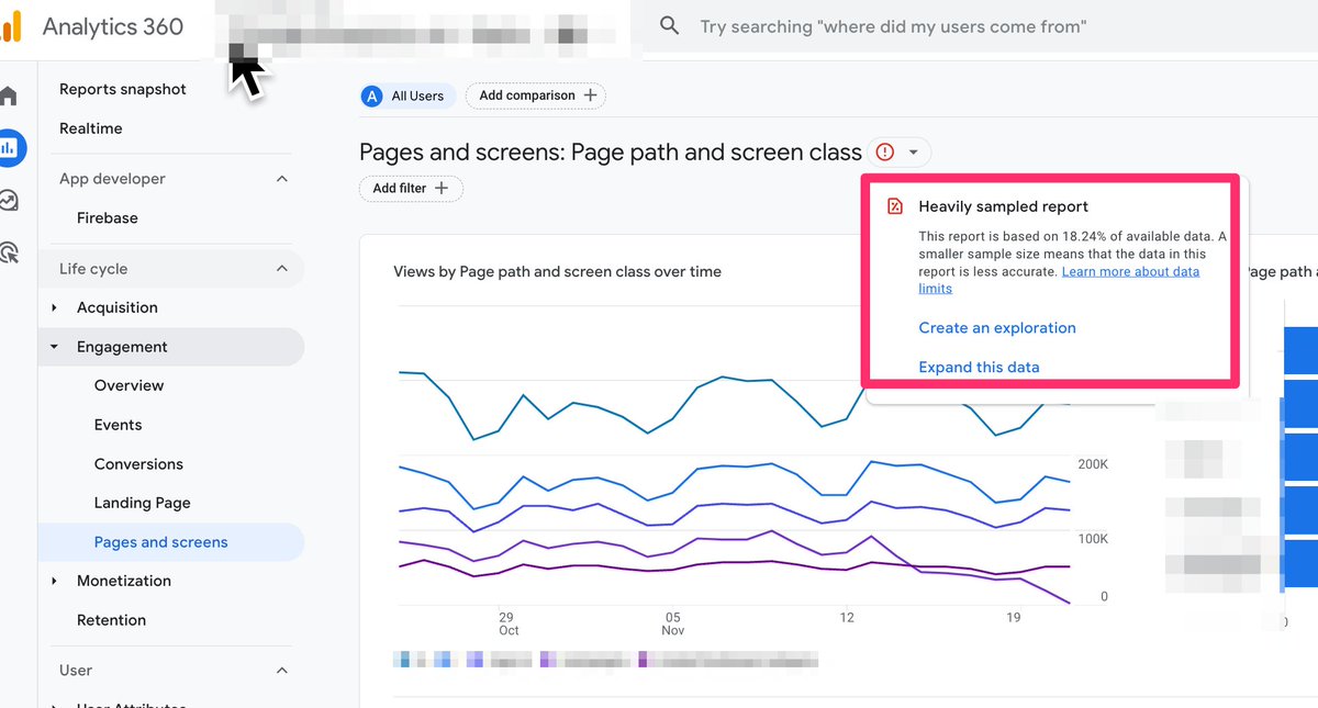 Sampling has now been introduced into GA4 standard reports. Previously, all standard reports were fully unsampled. This is no longer always the case.