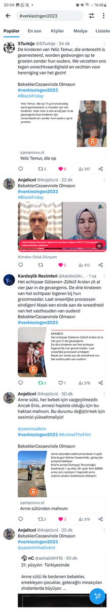 Tüm Hollanda popüler kullanıcıları 
#verkiezingen2023 hashtagında Türkiye’deki 
👇👇👇
BebeklerCezaevinde Olmasın 
konulu twitleri okuyor 
#NederlandKiest
#BlackFriday2023
#slotdebat