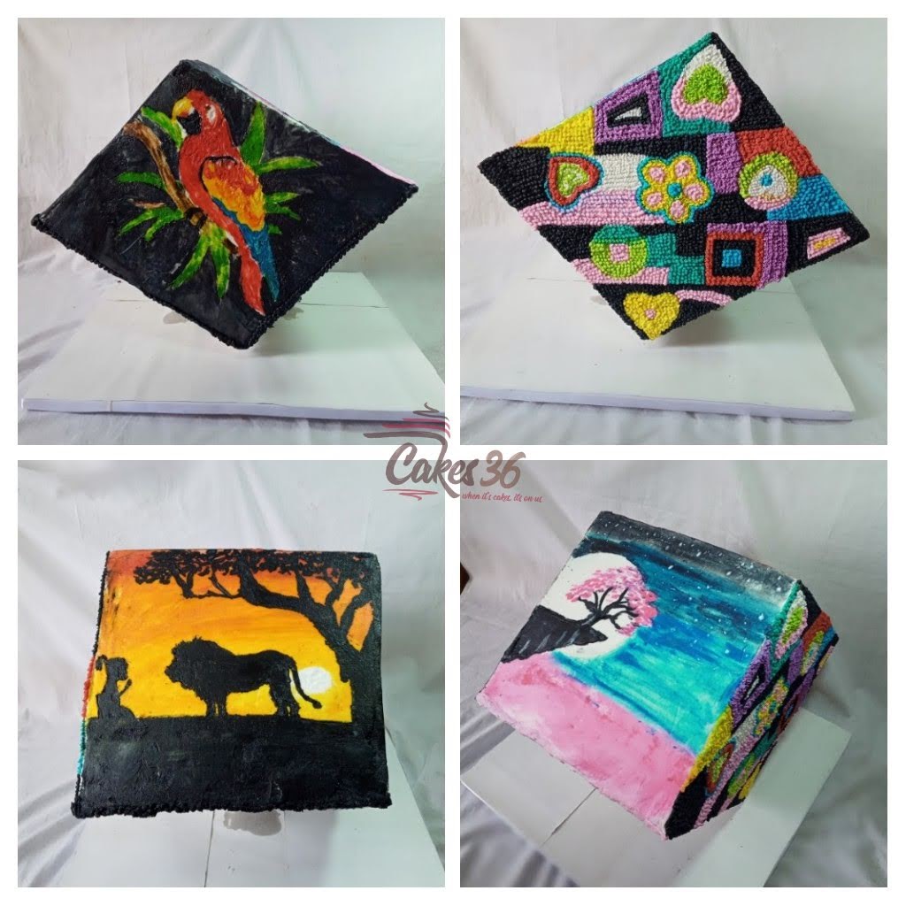 Cakes_36's tweet photo. This is my best cake design  ever. It's a cube shaped cake, and each of the 4 sides have its unique and beautiful  design.  I call this my 4 in 1 cake design.  Oh its also gravity  defying. 
#CakeDynastyContest https://t.co/0lzIWRcLyl