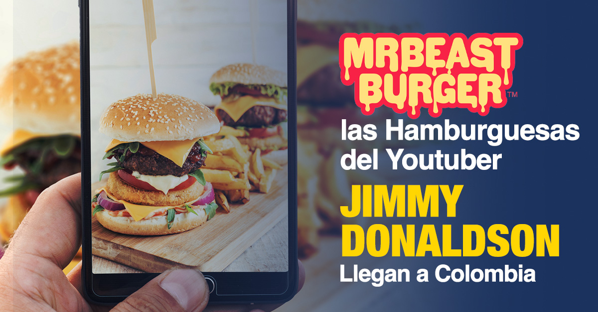 WebFindYouCol's tweet photo. Ahora los colombianos podrán degustar de las hamburguesas del youtuber Jimmy Donaldson, MrBeast Burger, gracias a las alianzas estratégicas con Foodology y Rappi. https://t.co/FxH6c8YHZ0
