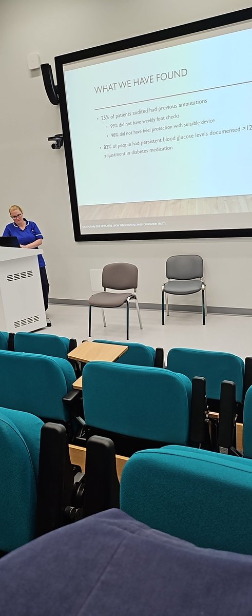 NUTHDepMatMedEC's tweet photo. Specialist nurses Lyndsay Robins and Vicky Applegarth sharing the fantastic work they have led on the Dialysis unit @NewcastleHosps supporting patients to better manage their diabetes #NRNF23 @IbbotsonJulia @EmilyDdxnurse https://t.co/zRsXTFMGNb