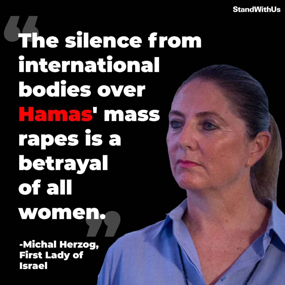 In a powerful opinion piece, the First Lady of #Israel, Michal Herzog, expressed her disappointment towards international bodies, who have remained largely silent in the wake of the mass rapes and sexual violence perpetrated by #Hamas terrorists on and since October 7th.