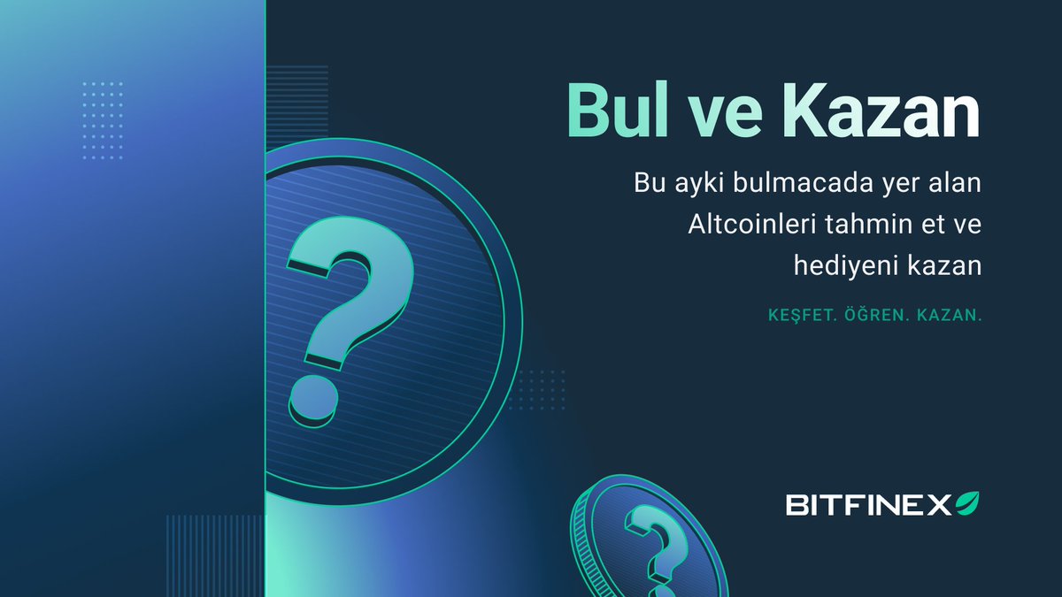 İkinci Altcoin tahmin yarışması başlıyor!
İlk coin $LDO’ydu. Sizce sıradaki hangisi?!
İşte size bir ipucu: 🔍 https//Bitfinexcom
Doğru altcoini tahmin edin ve 💰 50 $USDT kazanma şansını yakalayın.