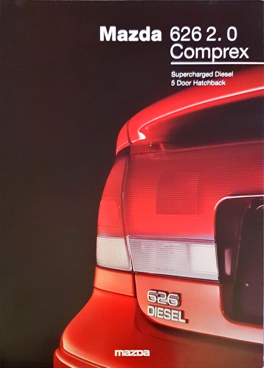 TIL there was a supercharged Mazda 626 2.0 Diesel! Mazda 626 2.0 D