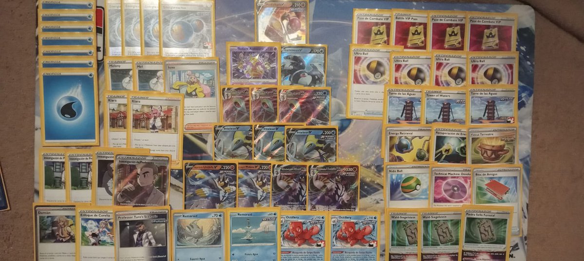 PathToTheWin's tweet image. Decklist from our last local's tournament winner @tejerillo_ , spreading damage through the games with Rapid Strike Urshifu &amp;amp; Inteleon to get that win, GG's

Matchups:
Zoroark vstar: WW
Lost box: WW
Chien pao: WLT