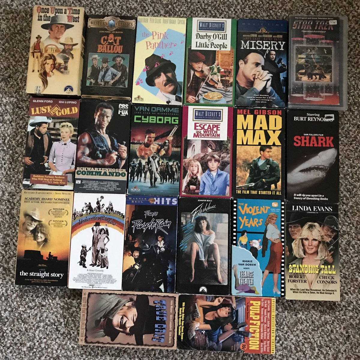 As I wait for the next season of @VideoArchives, my local thrift visit rate is way up. VHS are 10 tapes for $0.25, and the inventory is only what's donated in this small town. A few nice surprises today.