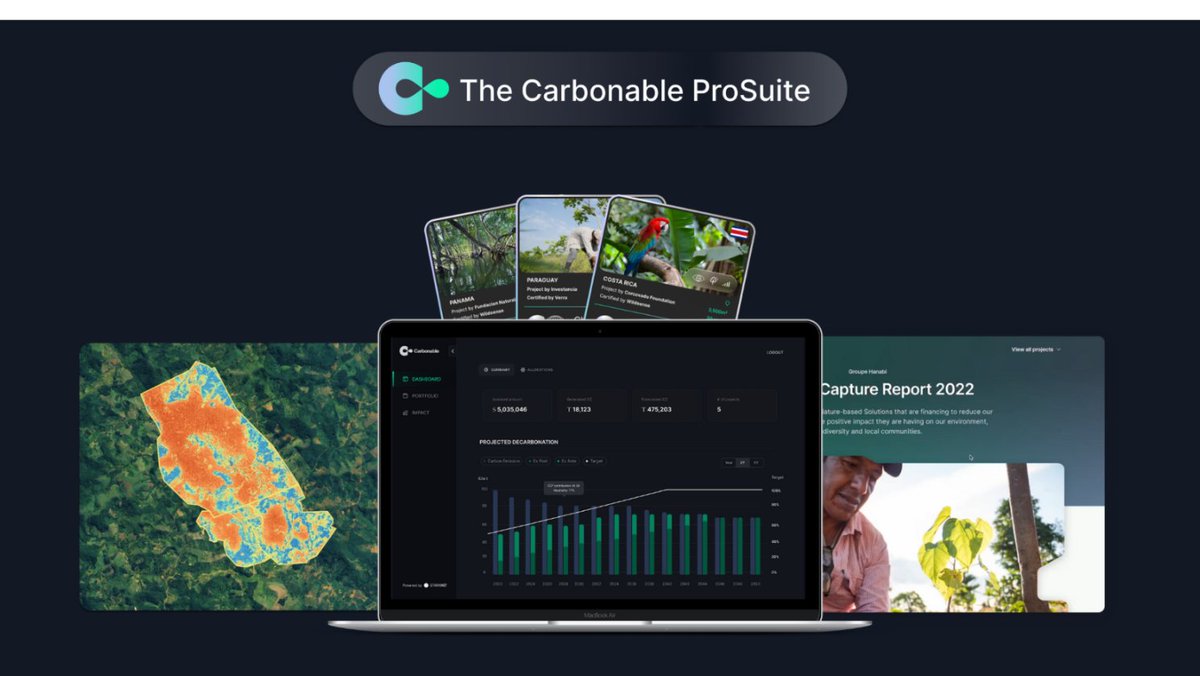 cheezzy16's tweet photo. 🌍 Hey everyone! I want to introduce you to an amazing project called @Carbonable_io that's tackling climate change and promoting sustainability. Let me tell you why I think it's worth supporting! 🌱
#Carbonable #ClimateChange #Sustainability
1/ https://t.co/ysxMpa5fde