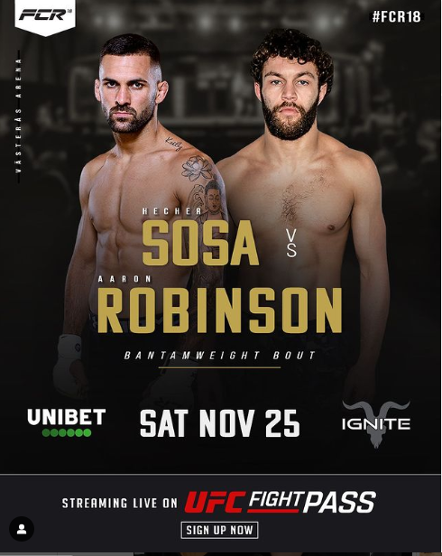 With a UFC Spain event in the horizon, it is interesting to take a look at the prospects in the area. Hecher Sosa has been building a good streak with a few interesting names. He is mostly striker, but one of his best qualities is being able to really adapt to his oponents style