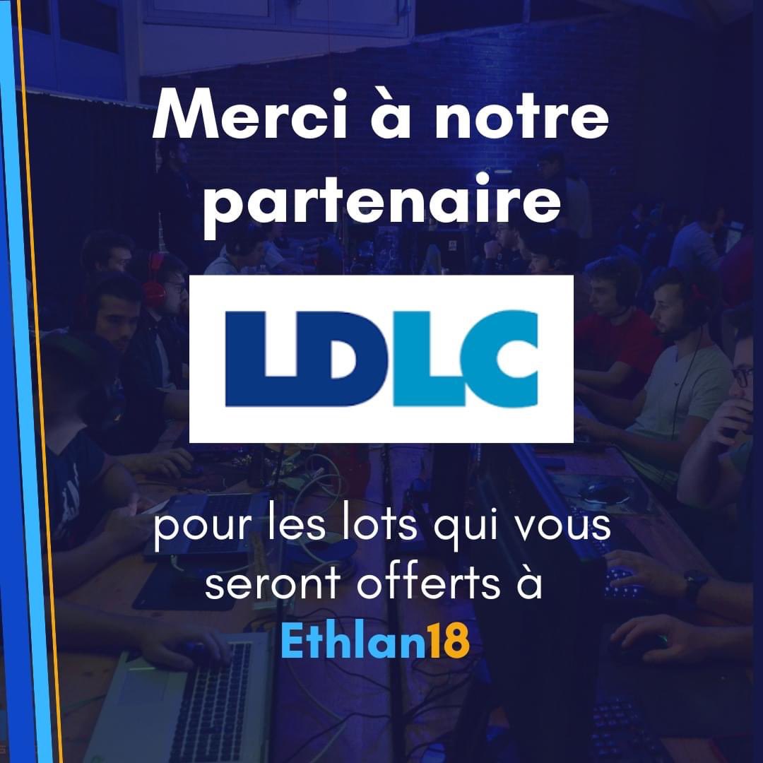 🎁 Des cadeaux par milliers, c'est Noël avant l'heure ! 
Merci à LDLC qui nous soutient en nous offrant différents cadeaux à gagner lors d'Ethlan 18 ! 

Tu veux participer au tournois 5V5 sur Lol ou CS2, ou tenter ta chance en solo sur TFT 

Inscriptions➡️ ethlan.fr