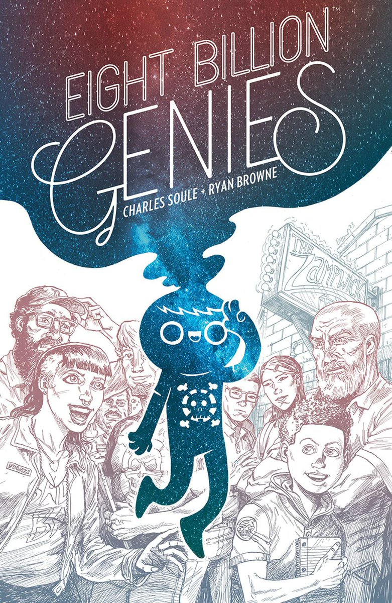 Join us in-person this Tuesday, November 28th at 8:30pm ET at Snakes & Lattes College (489 College St, Toronto, ON), to discuss EIGHT BILLION GENIES DELUXE EDITION BOOK ONE created by @CharlesSoule & @RyanBrowneArt. Please RSVP to the event on our Discord if you're attending.