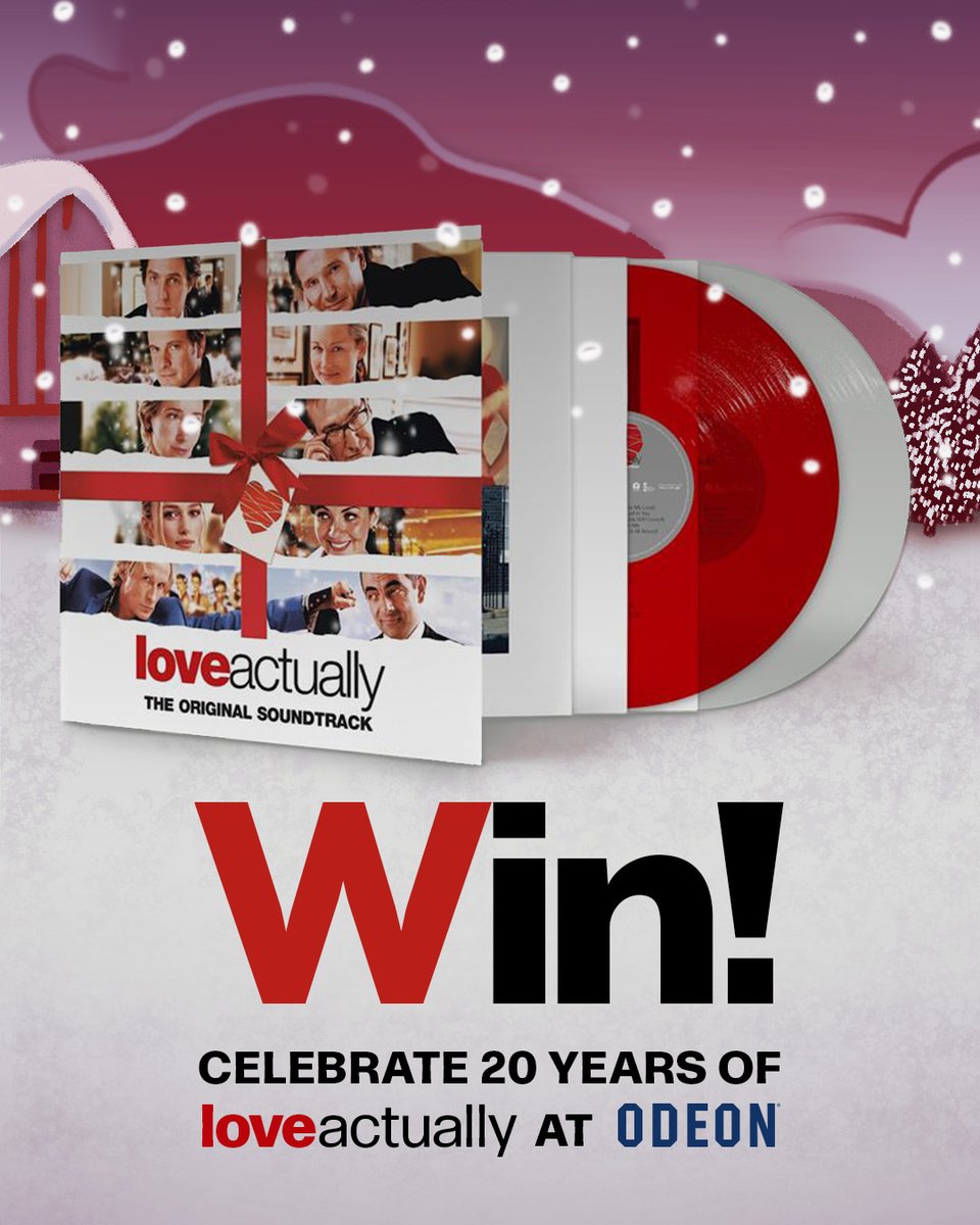 #LoveActually is celebrating 20 years! Book now to watch it at ODEON this weekend🥰🎄 bit.ly/3RjExmN

We're celebrating by giving away the soundtrack vinyl so you can sing your heart out! For your chance to win, tell us your all-time favourite quote from Love Actually!👇