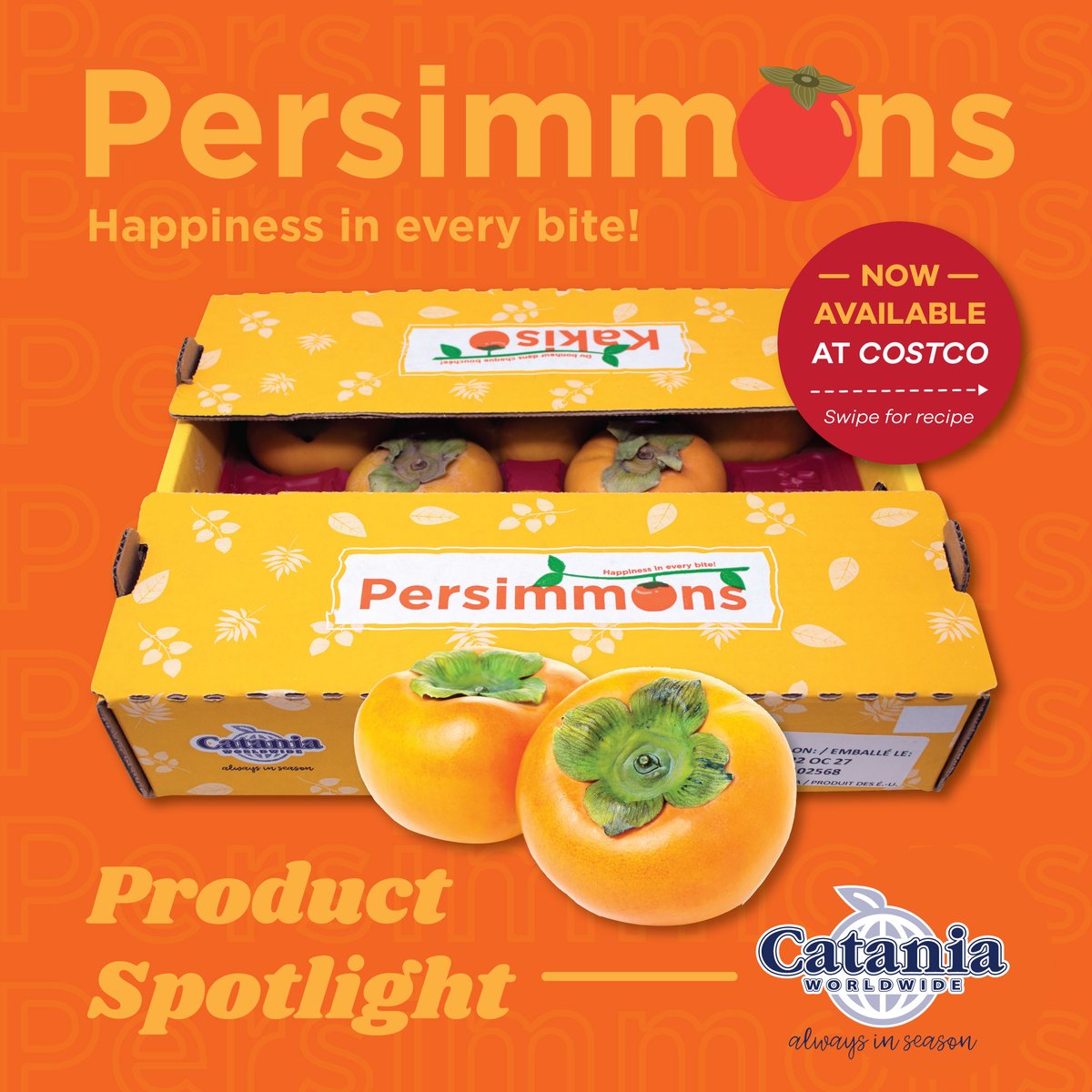Cataniaww's tweet photo. Swipe to see how you can embrace the sweet side of fall with this vibrant Fuyu Persimmon Salad 🍂✨ A symphony of flavors and colors in every bite – the perfect blend of sweetness, crunch, and freshness! #FallFlavors #PersimmonPerfectionNow available at your local costco! https://t.co/vEEq3YG054