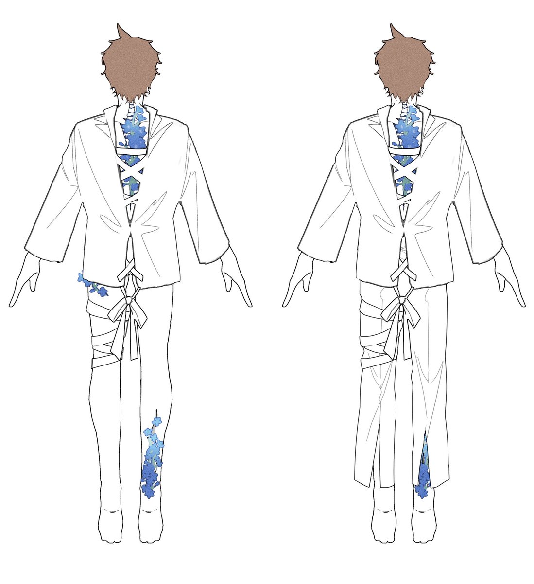 psid_teq's tweet image. Ajax, the design?
(Eclipse)
Diluc doesn’t know why whenever they r alone, Ajax appears without pants… not that he considered it’s a bad thing