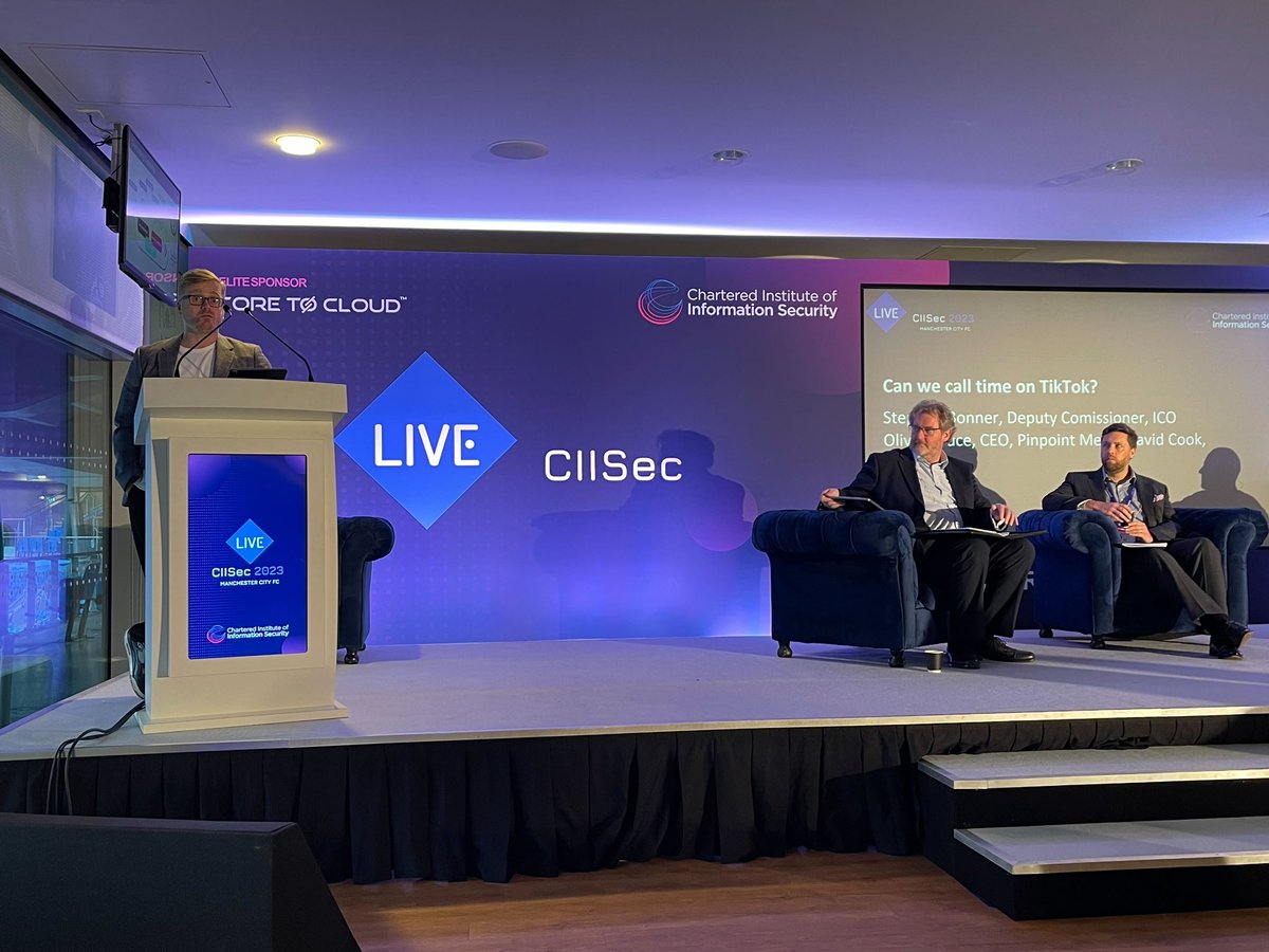Stods21's tweet image. @stephenbonner — I’m not sure what you said, but I look rather surprised/worried! 😂 #CIISecLive2023